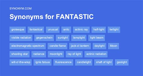 synonyms of fantastic